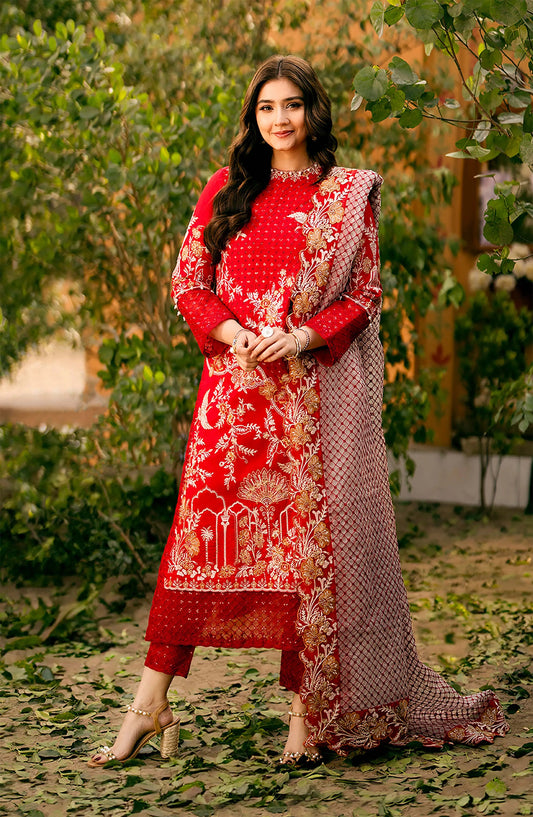 Duresfishan Saleem - Toredor Shirt, Trouser and Dupatta - COD | 30% OFF