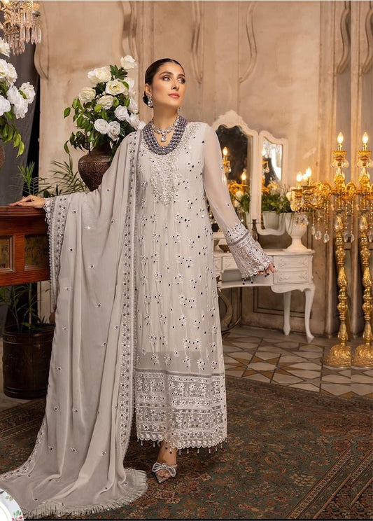 Ayeza Khan - Joona shirt, trouser with Dupatta - COD | 40% OFF