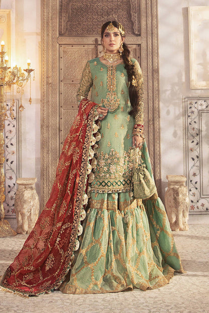 Ayeza Khan - Sur Shirt, Ghagra with Dupatta - COD | 50% OFF