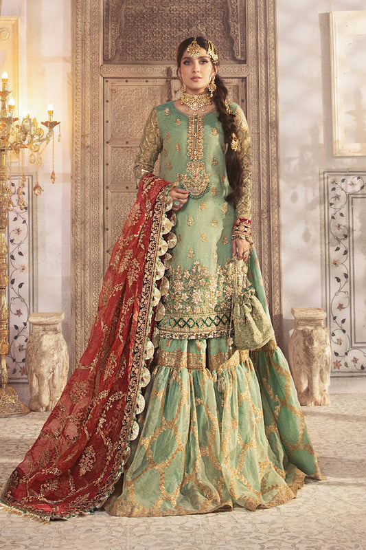 Ayeza Khan - Sur Shirt, Ghagra with Dupatta - COD | 50% OFF