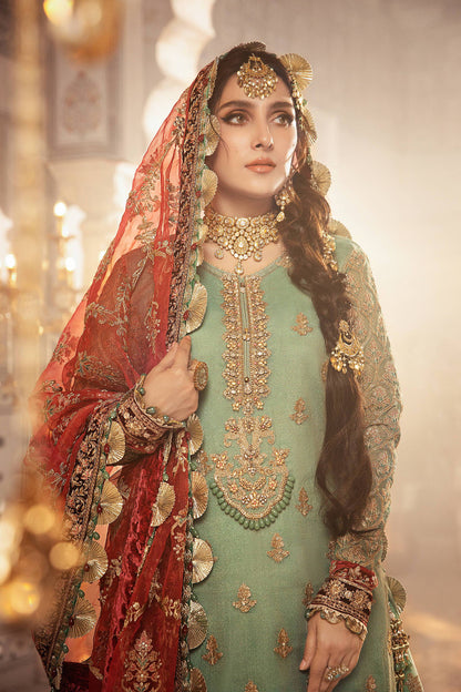 Ayeza Khan - Sur Shirt, Ghagra with Dupatta - COD | 50% OFF