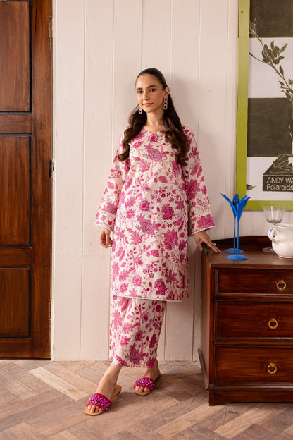 Pink Khaddar Shirt and Trouser - COD