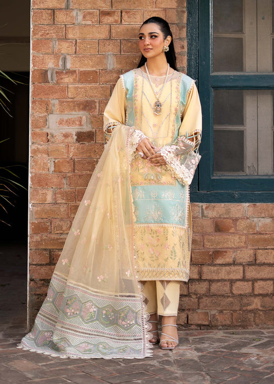 Sarah Khan - Rimrose Shirt, Trouser and Dupatta - COD | 40% OFF