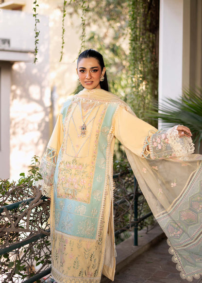 Sarah Khan - Rimrose Shirt, Trouser and Dupatta - COD | 40% OFF