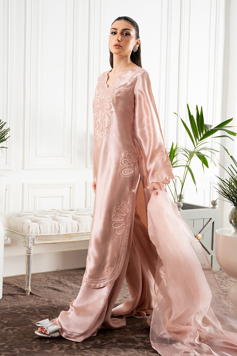 Zoya Nasir - Ruhana Silk Shirt, Trouser with Dupatta | 50% OFF