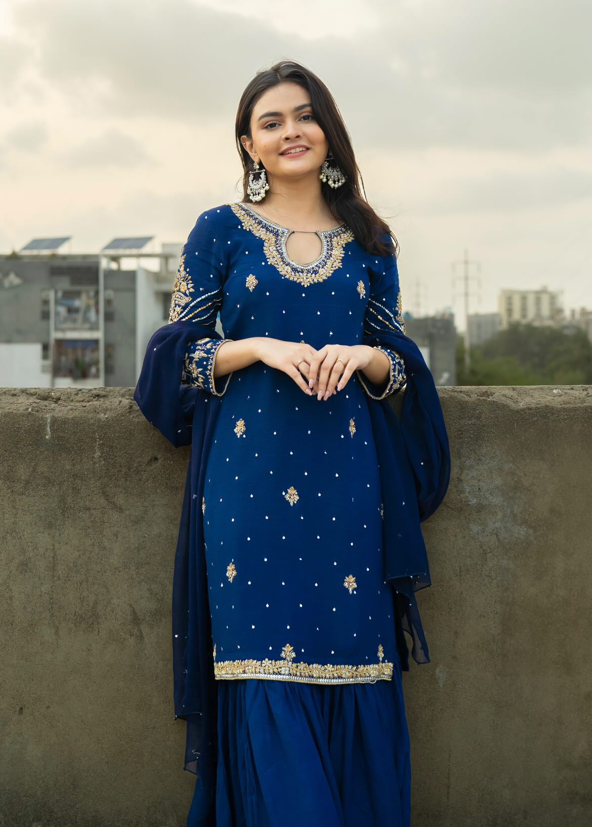 Taira Shirt, Gharara and Dupatta set - COD | 40% OFF