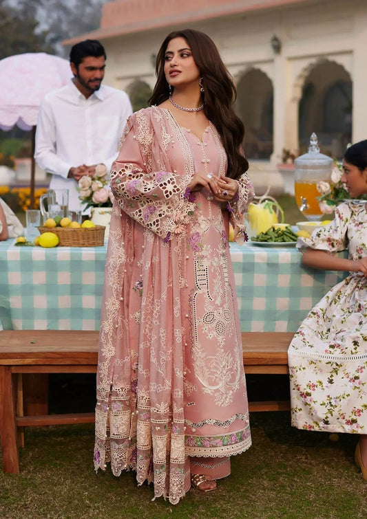 Sajal Ali - Ceena Shirt, Trouser with Dupatta - COD | 50% OFF