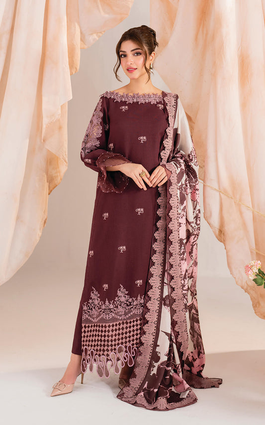 Kinza Hasmi - Elysian floral viscose Shirt, Trouser and Dupatta set | 40% OFF