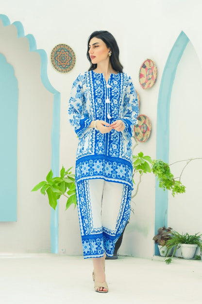 Laiba Khan - Vintage Shirt and Trouser - COD | 30% OFF