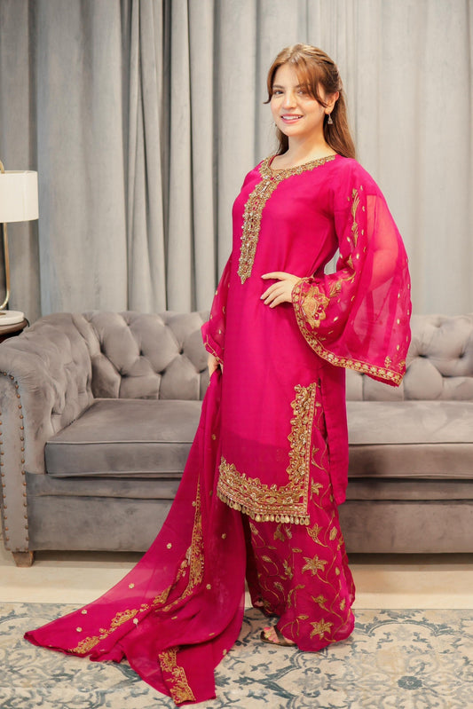 Dananeer - Rahas Shirt, Trouser and Dupatta - COD | 50% OFF