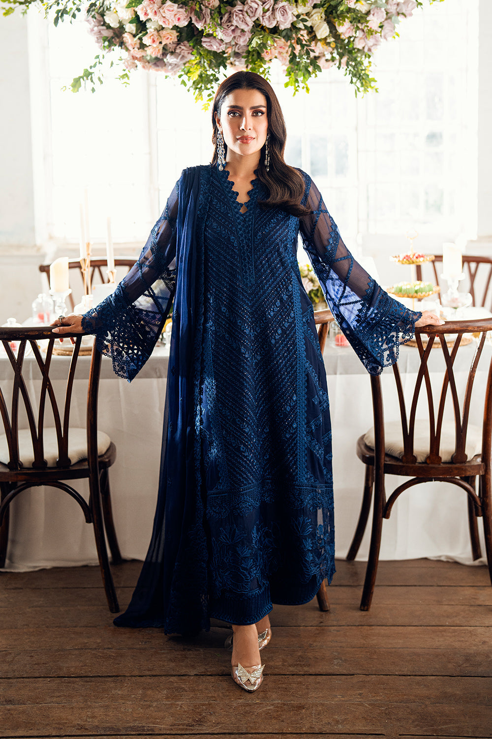 Ayeza Khan - Shirt Trouser and Dupatta - COD | 50% OFF