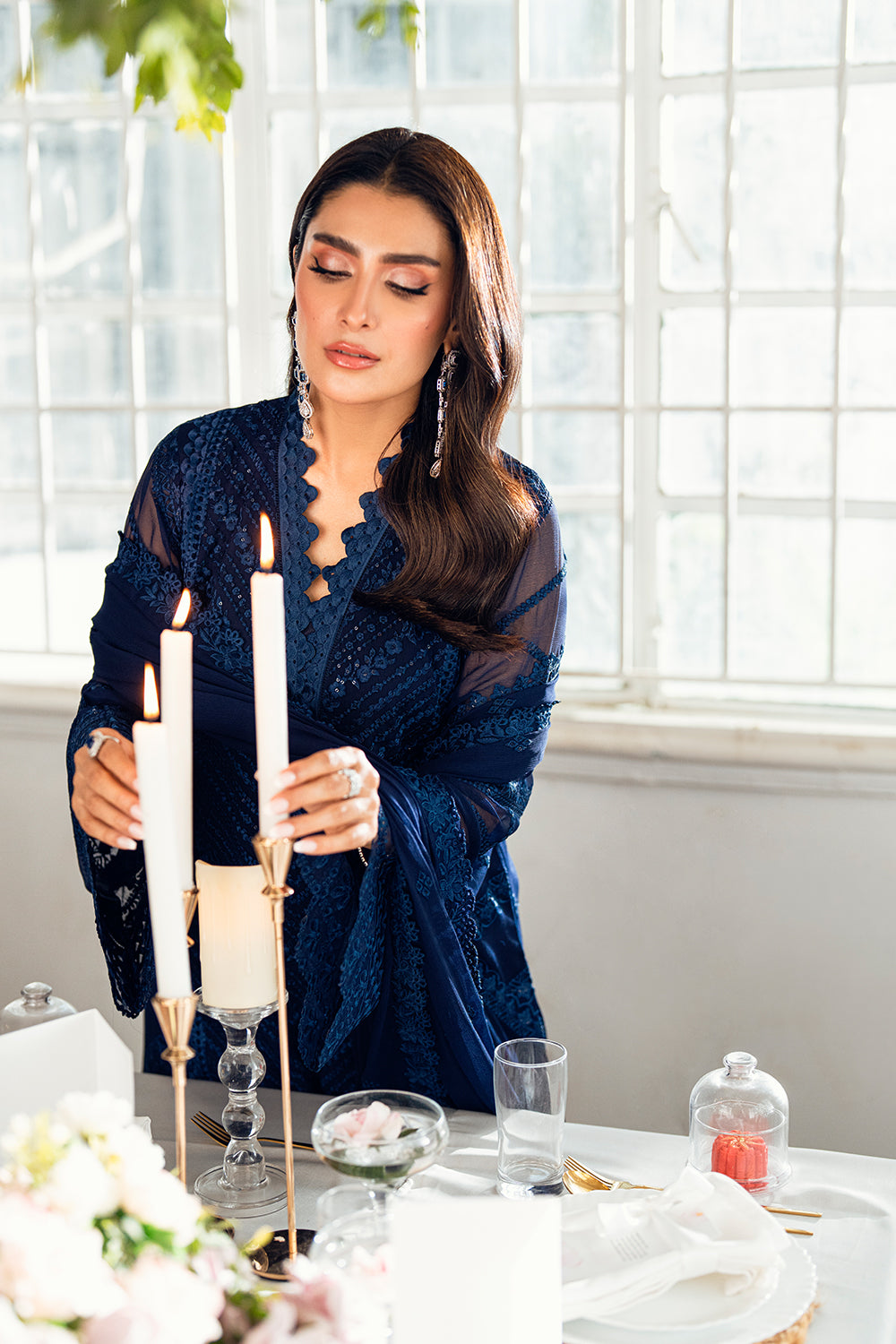 Ayeza Khan - Shirt Trouser and Dupatta - COD | 50% OFF