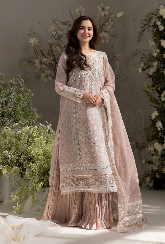 Hania Aamir - Wya Shirt, Flapper with Dupatta Set - COD | 50% OFF