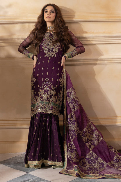 Maya Ali - Purple Shirt, Ghagra and Dupatta Set | 60% OFF