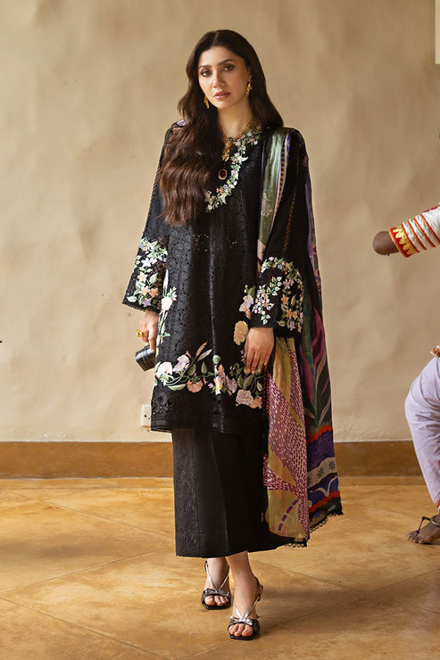 Mahira Khan - Cima Shirt, Trouser with Dupatta - C0D | 50% OFF