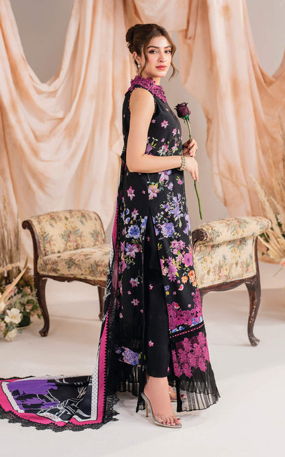 Kinza Hashmi - Redefine floral viscose Shirt, Trouser and Dupatta set | 40% OFF