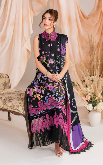 Kinza Hashmi - Redefine floral viscose Shirt, Trouser and Dupatta set | 40% OFF