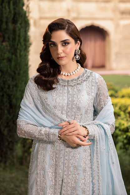 Maya Ali - Ocean Sapphire Shirt, Trouser and Dupatta set | 40% OFF