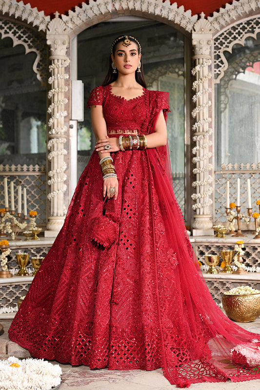 Iqra Aziz Red Choli, Lehenga with Dupatta | COD | 35% OFF