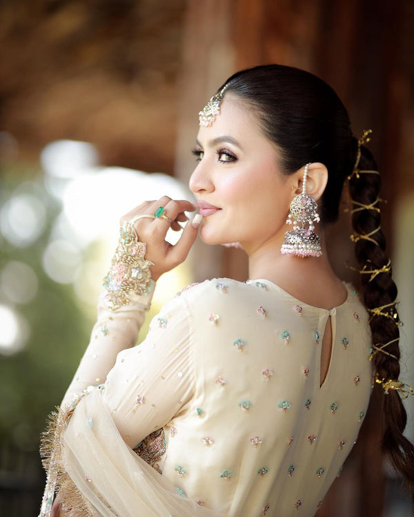 Hira Faisal - Aura Maxi, Lehenga and Dupatta - COD | 50% OFF