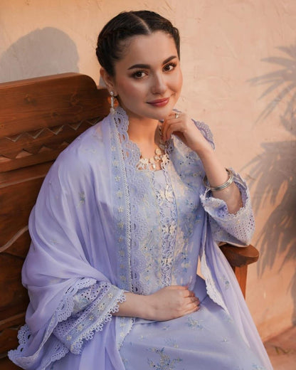 Hania Aamir - EMBROIDERED Verona Lilac | 50% OFF | Stitched