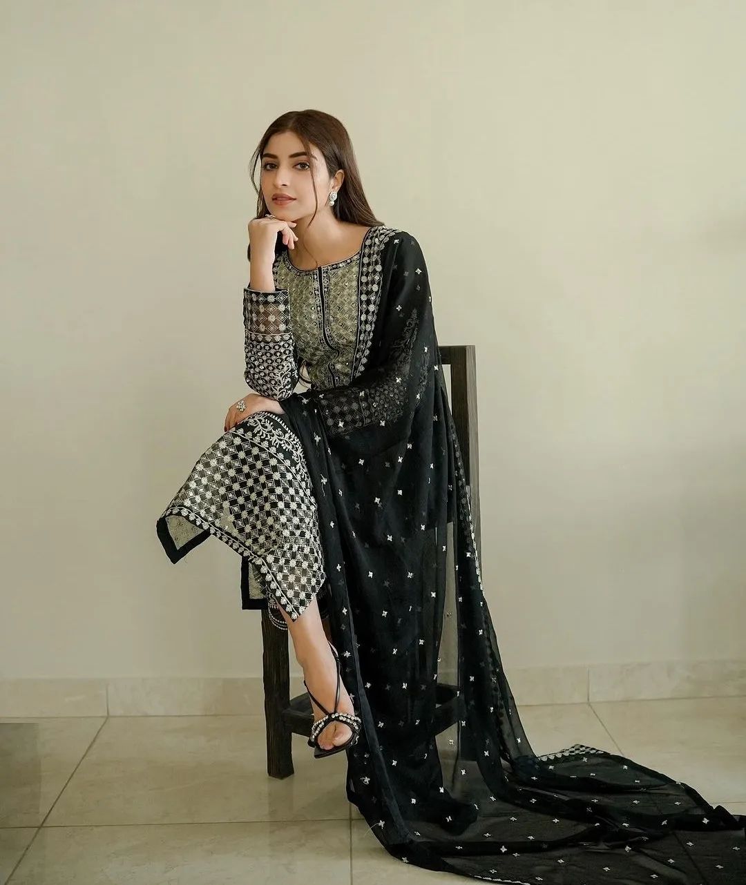 Kinza Hasmi - Shirt Trouser and Dupatta set