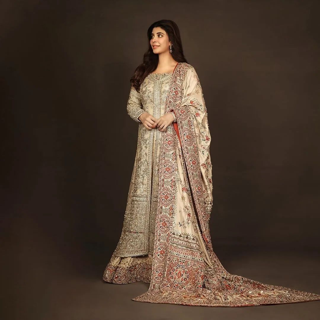 Urwa Hocane - Embellished Resham Swarovskis Long Dress |  60% OFF