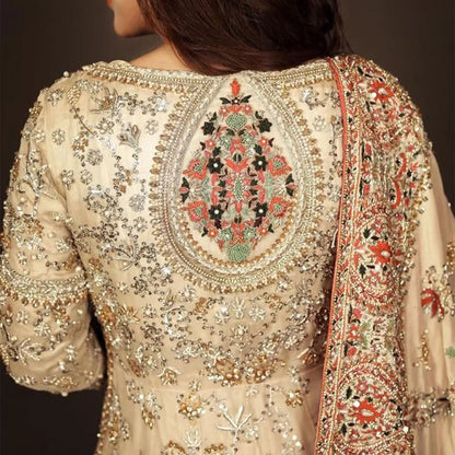 Urwa Hocane - Embellished Resham Swarovskis Long Dress |  60% OFF