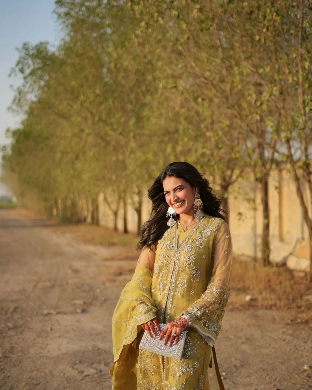 Iqra Kanwal - Citrine  Shirt, Trouser and Dupatta | 45% OFF