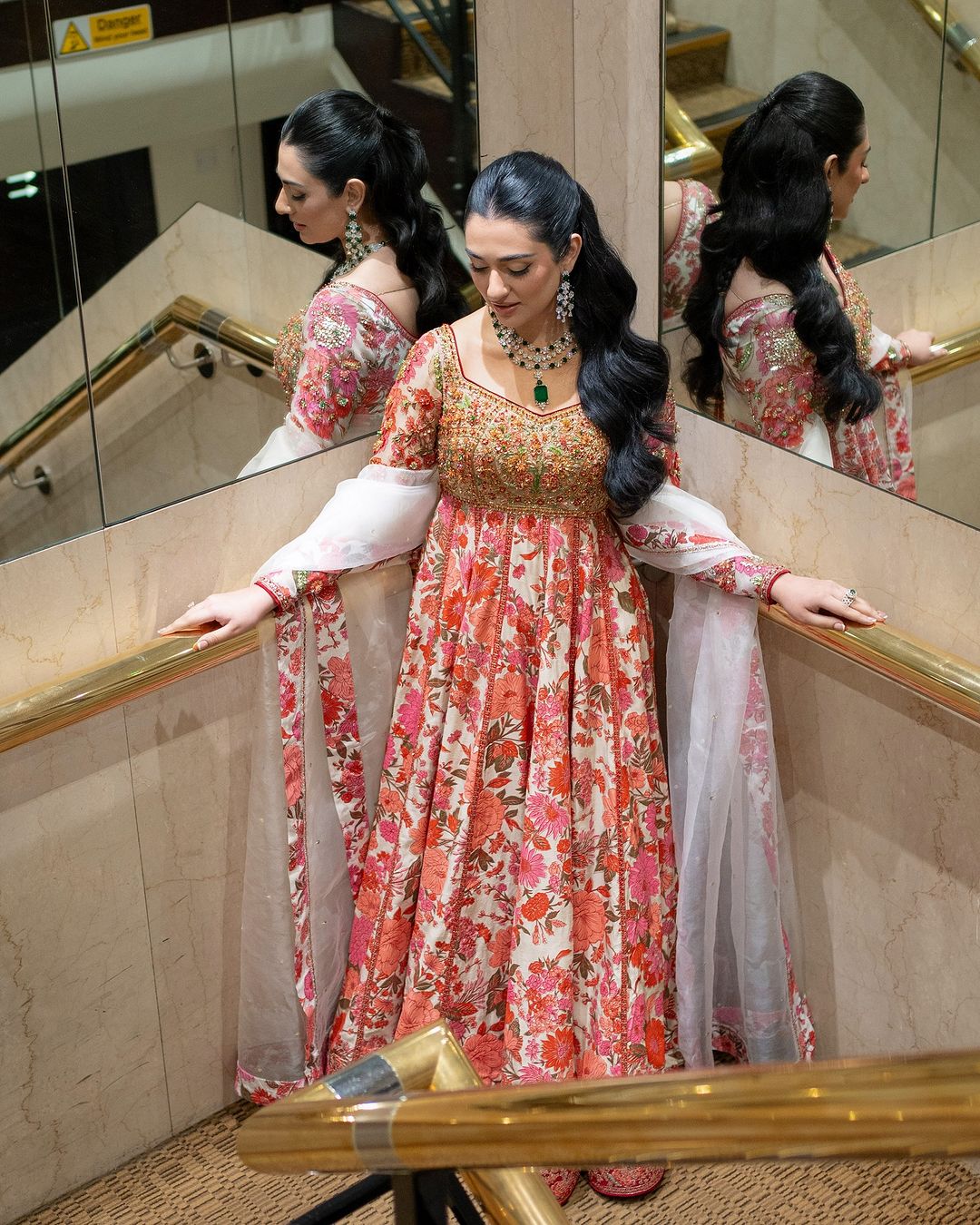 sarah khan pink dress Sara khan dresses