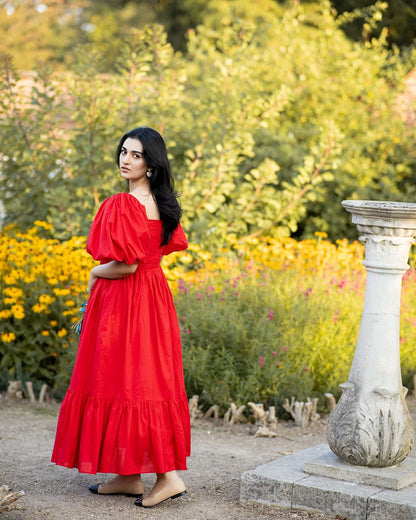 Sarah Khan - Red Maxi | 40% OFF