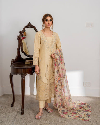 Maple Shirt, Trouser and Dupatta set | 60%OFF