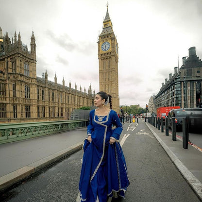 Urwa Hocane - Blue Maxi | 50% OFF