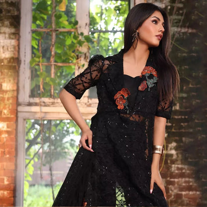 Shrug, Inner, Trouser and Dupatta set | 50% OFF