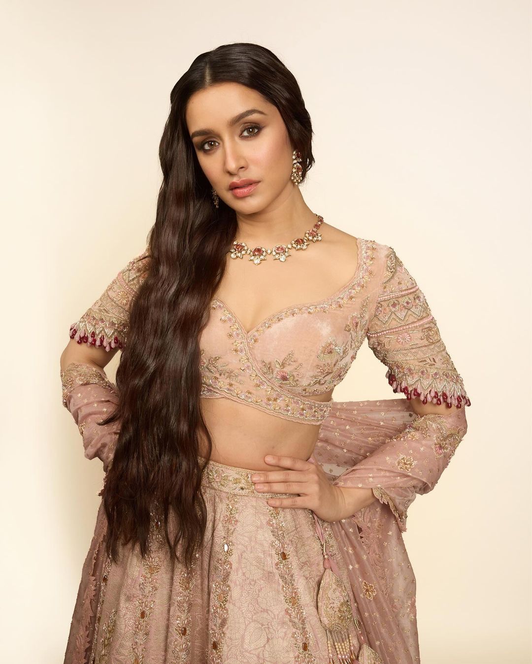 Shraddha Kapoor Mushk Choli, Lehenga and Dupatta outfit | 50% OFF