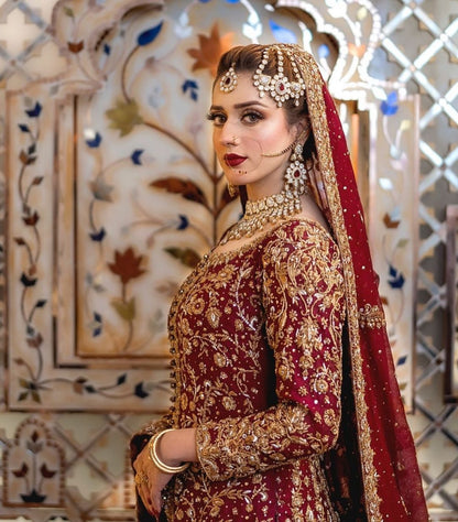 Jannat Mirza - Signature Classic Red Bridal Dress | 65% OFF