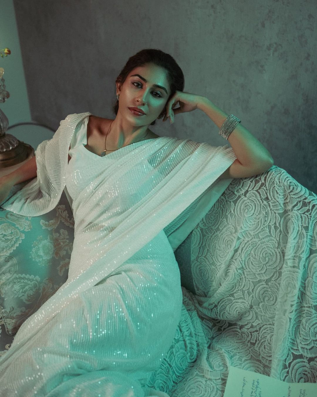 Naeema Butt Vanilla Sari | 50% OFF