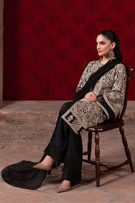 Wajeha Khan -  Urban Muse Shirt, Trouser with Dupatta | 50% OFF