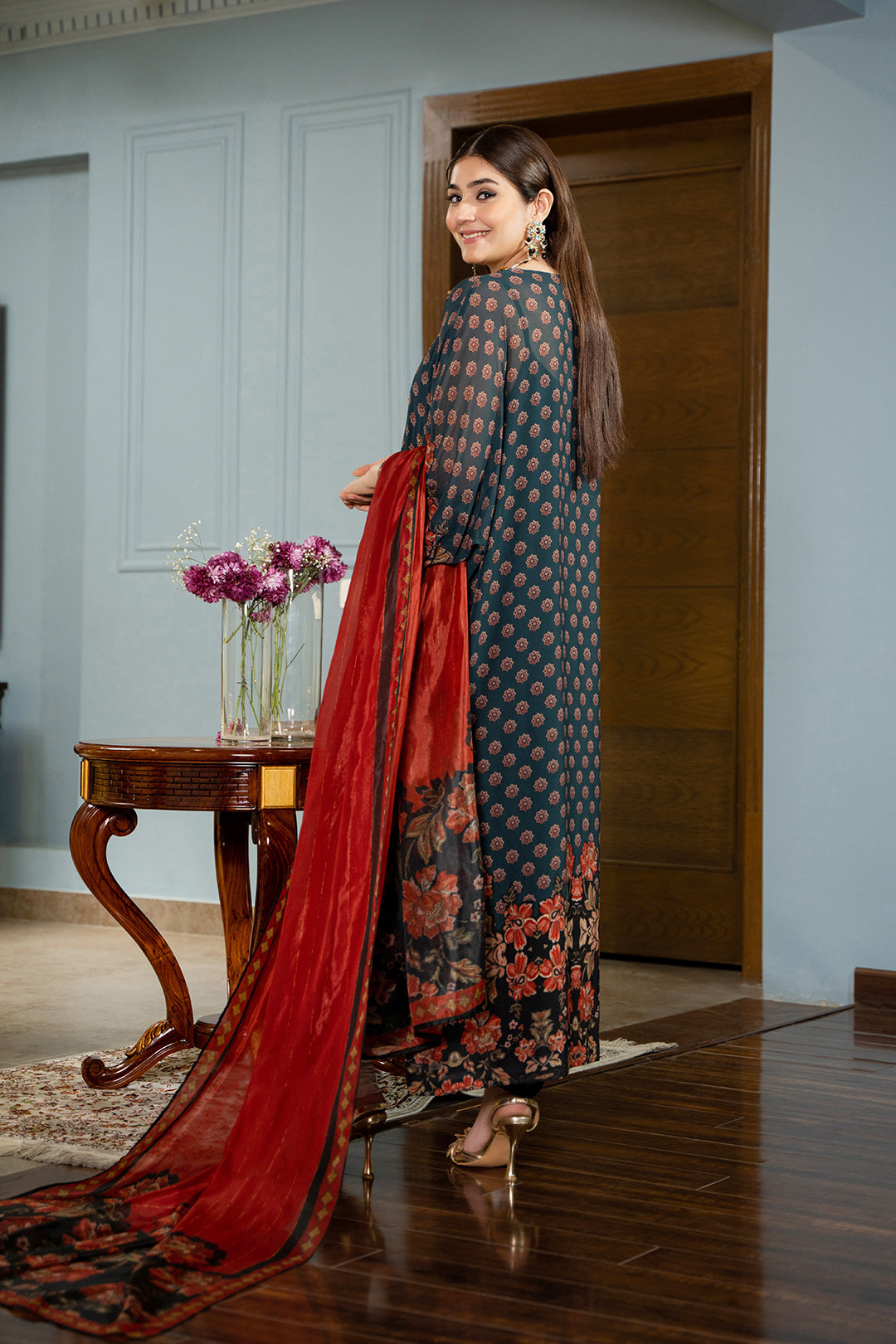 Durefishan Saleem - Lafil Shirt, Pants and Dupatta outfit | 50% OFF