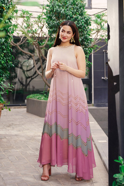 Hania Aamir Ilson Maxi with Dupatta | 50% OFF