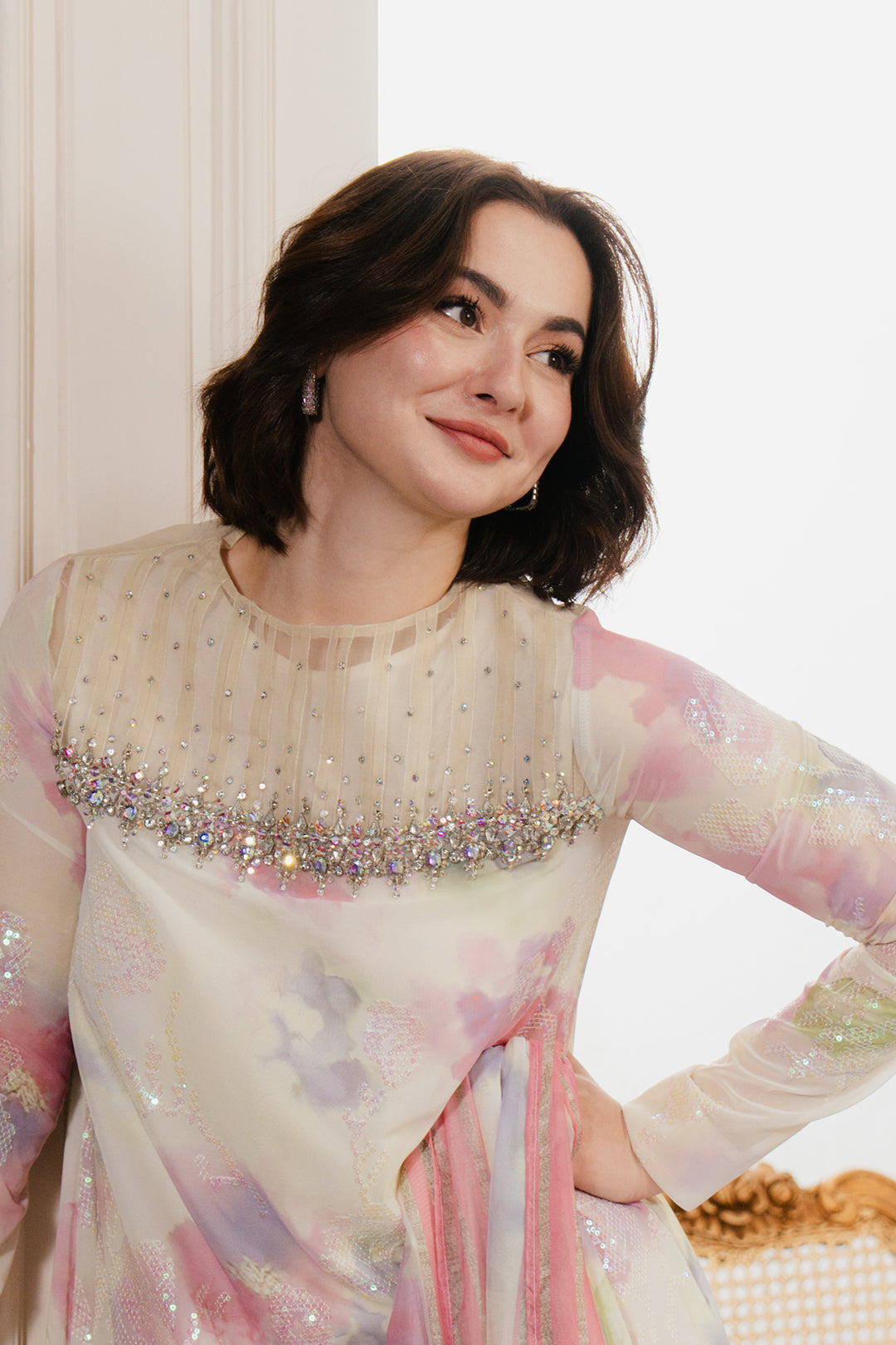 Hania Aamir - Nirzek Top and Dupatta | 50% OFF