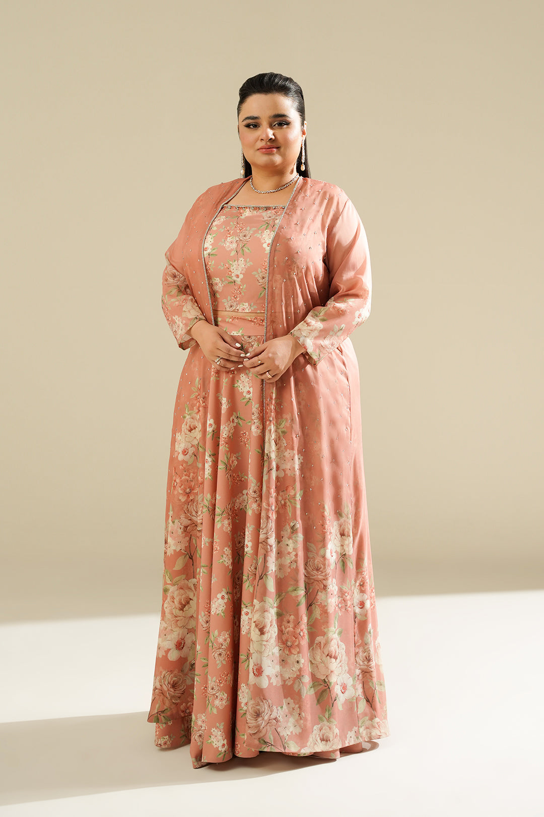 Faiza Saleem Kurib Shrug, Inner and Skirt | 55% OFF