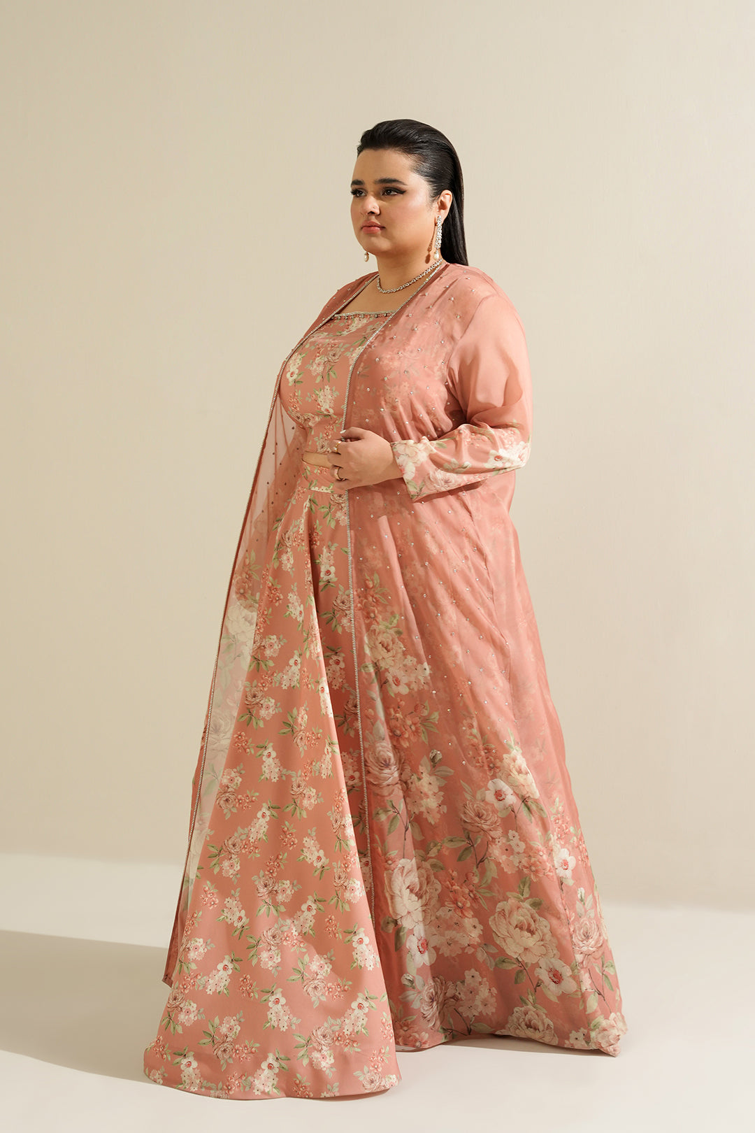 Faiza Saleem Kurib Shrug, Inner and Skirt | 55% OFF