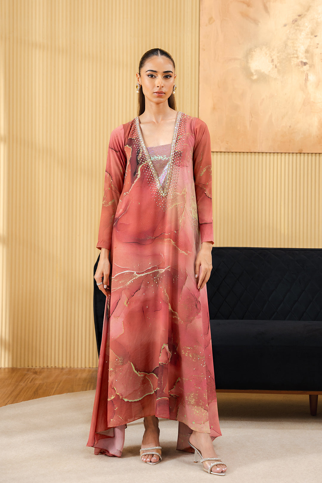 Domol long Shirt and Dupatta set | 50% OFF