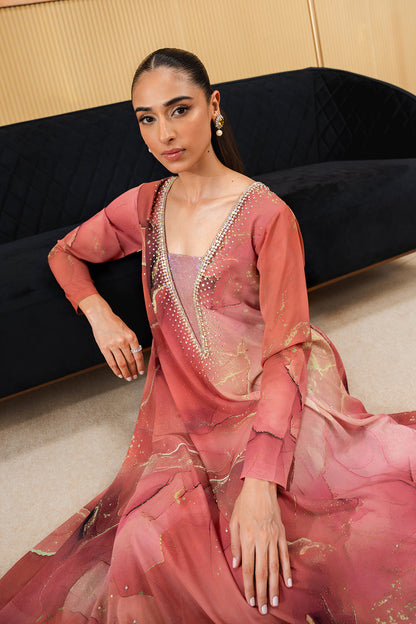 Domol long Shirt and Dupatta set | 50% OFF