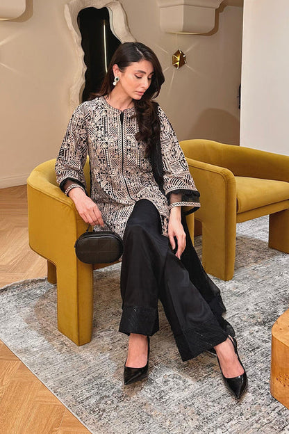 Wajeha Khan -  Urban Muse Shirt, Trouser with Dupatta | 50% OFF