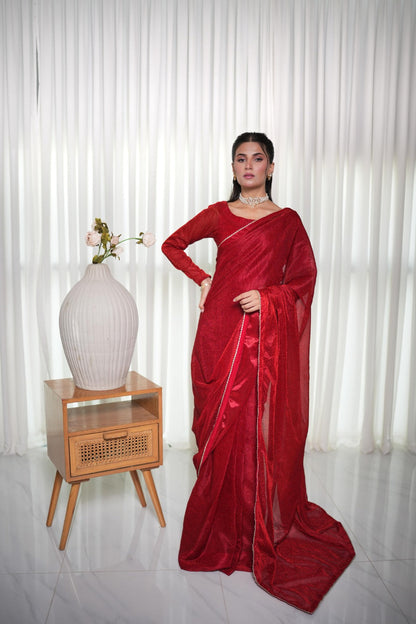 Valentine Moonlight Saree - COD