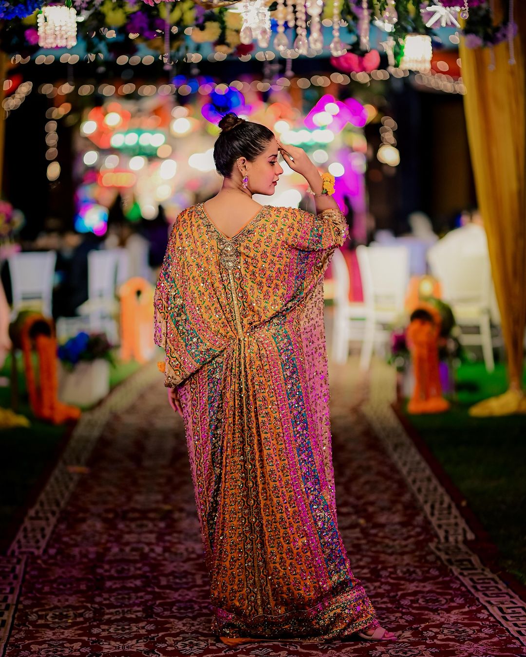 Kashaf Ansari - Elite Gold Kaftan | 55% OFF