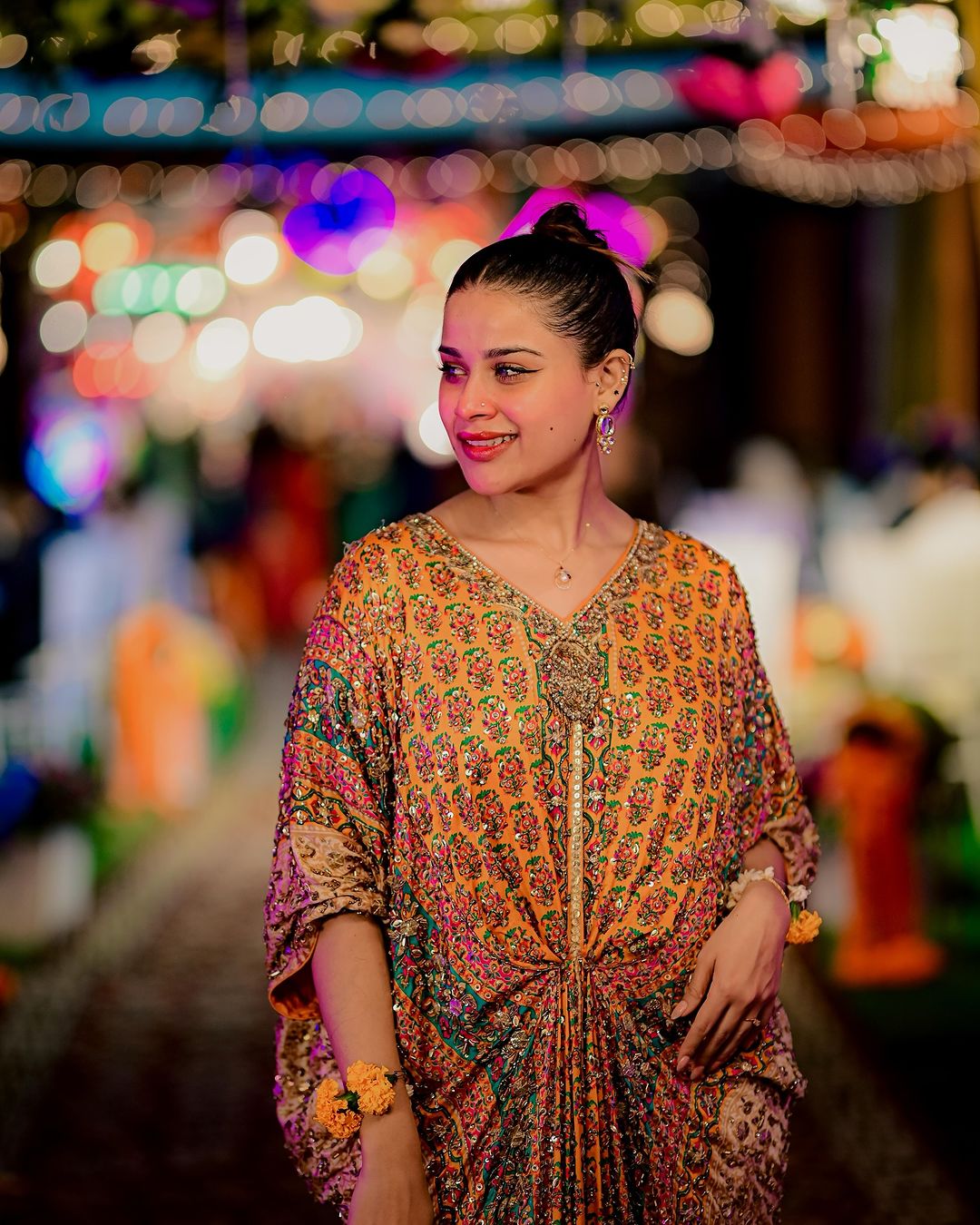 Kashaf Ansari - Elite Gold Kaftan | 55% OFF