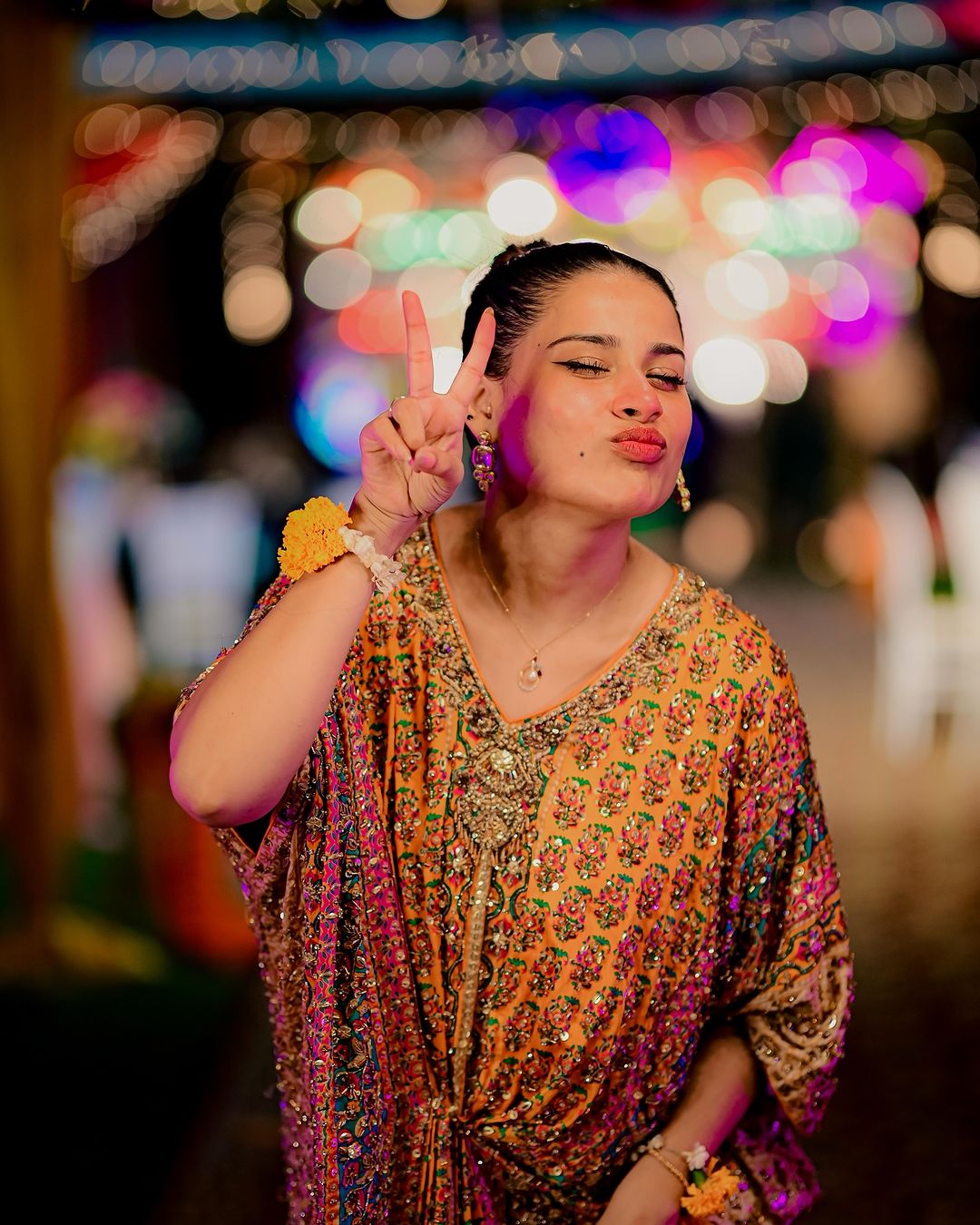 Kashaf Ansari - Elite Gold Kaftan | 55% OFF